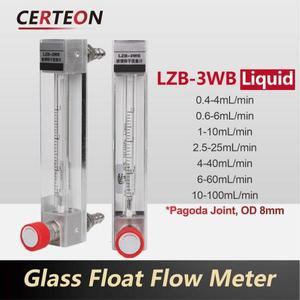 유리 튜브 유량계 LZB-3WB 액체 및 순수한 물용 고정밀 설치 용이 산업 실험실 적합