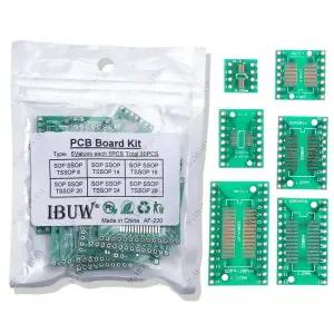 30PCS PCB 보드 키트 SMD DIP 어댑터 변환기 플레이트 FQFP SOP8 QFP 8 14 16 20 28