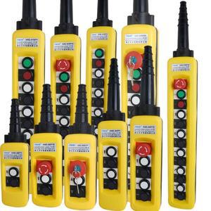 XAC-A29132/4/6/8 비트 전기 호이스트 리프팅 버튼 제어 스위치 단일/이중 속도 크레인 드라이브 원격 방수