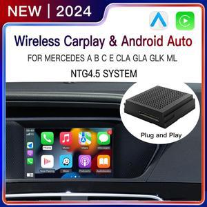 Mlinkit 무선 Carplay 안드로이드 자동 A B C E G GLA CLA GLK ML 클래스 메르세데스 NTG4.5 베커 W177 벤