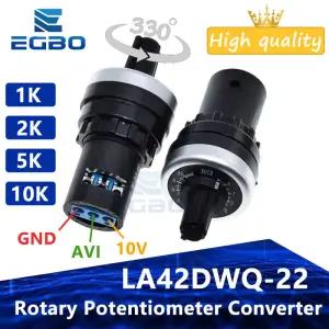 LA42DWQ-22 1K 2K 5K 10K 22mm 직경 포트 회전식 전위차계 변환기 거버너 인버터 저항 스위치