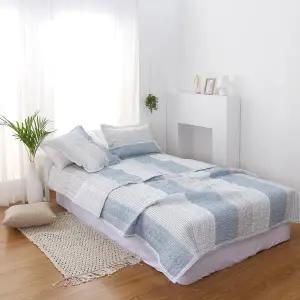 [애프터식스]심플무드 시어서커 여름 차렵이불 쿨 이불 여름침구 여행용 펜션용 먼지없는 슈퍼싱글 SS