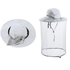 헌터비 머리망 모자 양봉 베일 사냥 그물망 후드 캡 포수 할로윈 코스튬