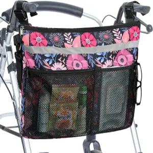 노인을 위한 다양한 포켓이 있는 백워커 보관 가방에 걸 수 휠체어 액세서리 백팩