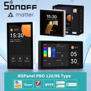 SONOFF NSPanel Pro 120 86 유형 WIFI ZIGBEE MATTER 스마트 패널 Thermostst 전력 소비 DIY 장면 모든 Son