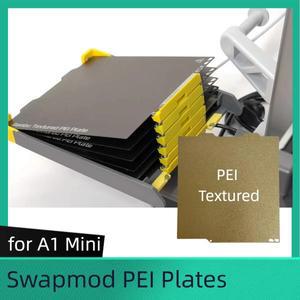 스왑모드 Bambu Lab A1 미니 PEI 시트 양면 텍스처 184x184mm 빌드 플레이트 3D 프린터용