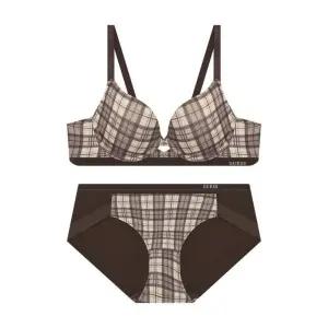 매장정품 GUESS 게스 골지스판 체크 여성 브라팬티 세트[GEWBRBP931BR] 1270905