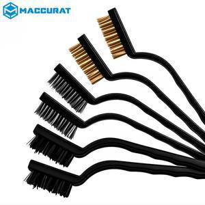 3pcs 3D 프린터 클리너 도구 구리 와이어 칫솔 노즐 히터 블록 용 브러시 핸들 핫 엔드 청소 베드 부품