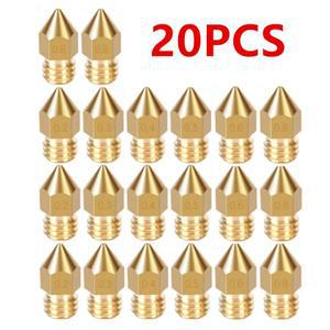 MK8 황동 노즐, 1.75mm 3D 프린터 0.2, 0.3, 0.4, 0.5, 0.6, 0.8, 1.0mm 압출기 헤드 핫엔드 부품 엔더 3 C