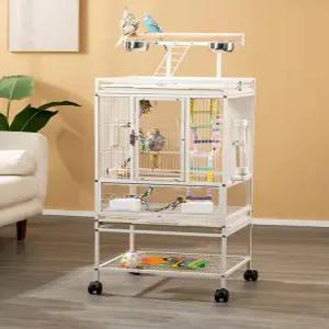 앵무새 케이지 바퀴달린 새장 사육장 철제 날림장 조류