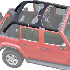 랭글러 JL 무제한 JLU 4도어를 위한 기어업 롤 바 커버 패딩 2018-2023 케이지 풀 프로텍터