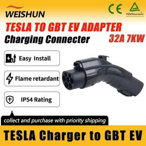 테슬라-GBT 전기차 충전 어댑터, 16A/32A 테슬라 충전기-GBT