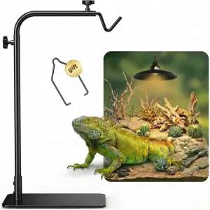 조시믹 파충류 열 램프 스탠드 조절 가능 수염 용 거북이 뱀 도마뱀을 위한 무거운 베이스가 있는 라이트
