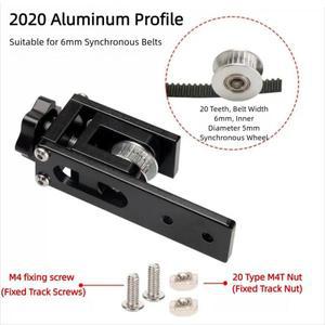 Ender 3 X축 동기식 벨트 텐셔너 업그레이드 키트 Pro, V2, CR 10, Tronxy X3 3D 프린터용 2020 프로파일