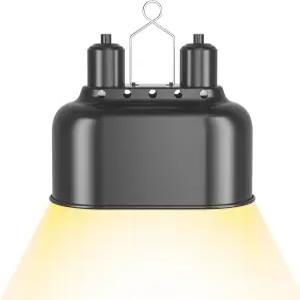 스위치가 있는 AOKSURE 듀얼 파충류 조명 기구 열 램프 수염 용을 위한 테라리움 UVB 전구 최대 100W 각각