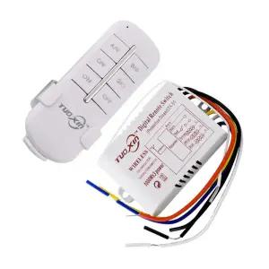 디지털 원격 제어 전등 스위치 무선 ON OFF 전구 샹들리에 220V RF433 1/2/3/4 방법에 대 한