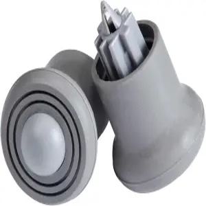 노인 및 성인을 위한 자동 브레이크 워커 피트 글라이드 뒷다리에 대한 유니버설 핏 교체 팁 러버 슬라이더