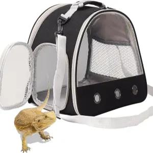 수염 드래곤 여행용 캐리어 도마뱀 슈가 글라이더 고슴도치 쥐 앵무새 새 기니피그용 소형 동물 휴대용