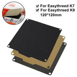 이지쓰리드 K7 K9 K10 X1 3D 프린터용 양면 텍스처 PEI 스프링 스틸 시트 120x120mm 자석 베이스 포함 빌드
