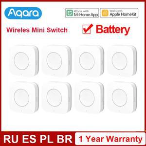 Aqara 무선 미니 스위치 Zigbee 센서 하나의 키 제어 버튼 Homekit Xiaomi Mi Home 용 스마트 원격 홈 오토