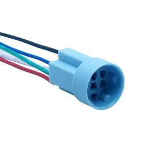푸시 단추 스위치 커넥터, 19mm 조명 방수 150mm 와이어, 긴 하네스, 19S 로트당 20 개