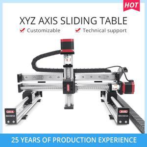 RXS40XYZ-L 선형 모듈 xyz 갠트리 전기 CNC 정밀 알루미늄 프로파일 볼 스크류 가이드, 폭 40mm 액추에이터