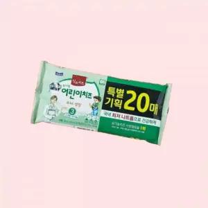 상하치즈 유기농 키즈 어린이치즈 20매 3STEP 360g 1개 4523970