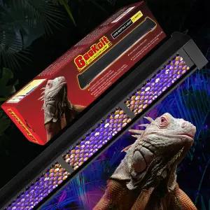 GeeKoit 12인치 UVB 파충류 조명 4시간/8시간/12시간 타이머 3가지 모드 5단계 밝기 사막 열대 동물을 위한