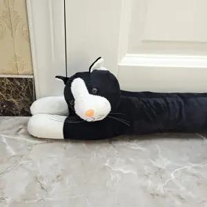 듀어파미 동물 원단 언더 도어 드래프트 스토퍼 웨더 스트리핑 방음 바텀 씰 헤비 듀티 감소 소음(고양이)