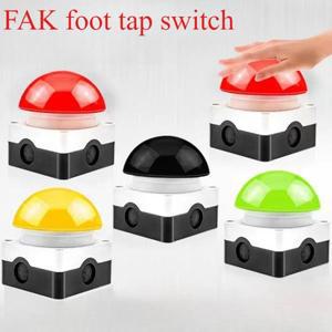 1Pcs 페달 스위치 IP67 Watproof 응답자 AC/DC 비상 정지 버튼 핸들 풋 푸시 셀프 리셋 시작 접촉기