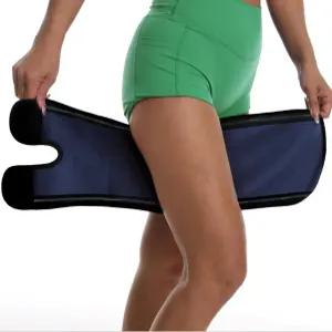 타임섹 사우나 다리 소매 2팩 미끄럼 방지 스웨트 허벅지 랩 여성용 및 남성용 조절식 트리머 슬림 운동