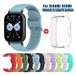 Redmi Watch 5 Lite 용 실리콘 스트랩 TPU 케이스 Xiaomi 액티브 팔찌 액세서리 스마트 시계 스포츠