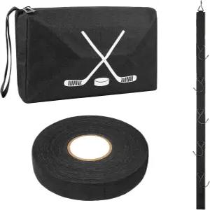 하키 테이프 1롤이 들어 있는 JYSILIYH 행거 및 액세서리 가방 가정 실외용 휴대용 걸이식 드라이그 랙