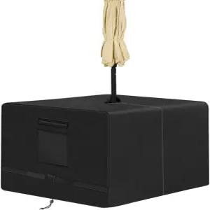 우산 구멍이 있는 SIRUITON 사각 파티오 테이블 커버 40 Lx W x 23.6 H 크기 NOT 헤비 듀티 600D 옥스포드