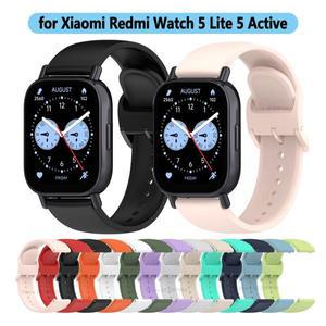 Redmi Watch 5 Lite 스마트 워치용 실리콘 스트랩, 교체 스포츠 밴드, 액티브 팔찌 액세서리