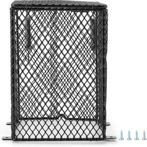 사각 파충류 히터 가드 - 세라믹 전구용 내구성 있는 금속 메쉬 램프 커버 거북이 뱀 도마뱀 개구리용 열