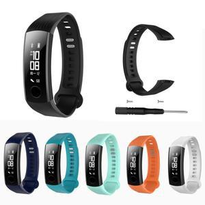 명예 밴드 3 시계 대한 스마트 팔찌 스트랩 화웨이 액세서리에 실리콘 스포츠 손목 교체