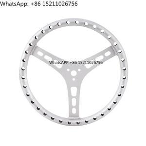 자동차 경주용 3 볼트 튜브에 15 인치 구멍 플랫 스티어링 휠 부품