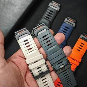 22mm 26mm 플루오로러버 스트랩 (가민 Fenix 8 7X 7Pro Epix Gen2 47mm 51mm 퀵핏 6 6X 5XPlus 호환)