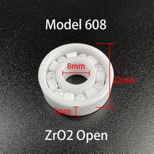 이중 차폐 깊은 홈 볼 베어링 608 ZZ DDU 8x22x7mm 롤러 휠 CE  세라믹
