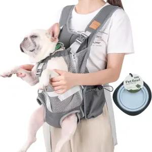 도그 캐리어 백팩 - 소형 중형견을 위한 다리가 앞을 향하고 있는 반려동물 핸즈프리 프론트 걷기용 하이킹