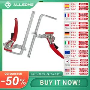 Allsome 2pcs 래칫팅 테이블 클램프 MFT 및 가이드 레일 시스템용 퀵 릴리스 바
