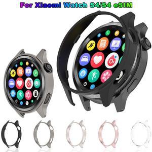 Xiaomi Watch S4 보호대 용 PC 중공 케이스 쉘 Samrt 시계 스트랩 커버 범퍼