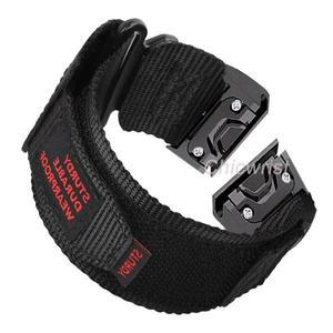 Garmin Watch Tactix 7Pro Fenix 7X 6X 7 5 6 5X Plus 3 3HR 팔찌 밴드 26mm 22mm 스트랩 용 스포츠 나일