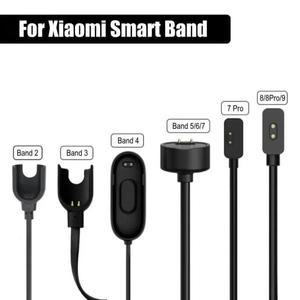 Xiaomi 스마트 밴드 용 충전 케이블 9 8Pro 8 Active 7 6 NFC 5 Mi 4 3 2 팔찌 USB 마그네틱