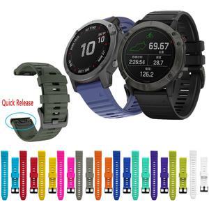 Garmin Fenix 6 6X Pro 5 5S 5X Plus 용 시계 밴드, 3HR 7X 실리콘 퀵 릴리스 이지핏 손목 스트랩, 26 20 2