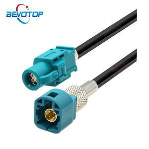 BEVOTOP 자동차 HSD 케이블 USB 전선 FAKRA Z LVDS 남성-여성 4 핀 코어 Dacar 535 for Benz BMW호환 Audi