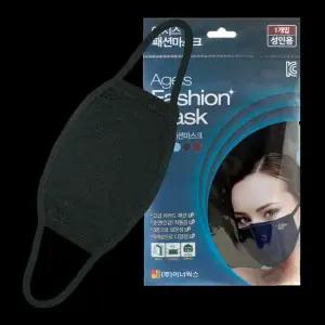 이지스 패션 마스크 5개세트 대형블랙