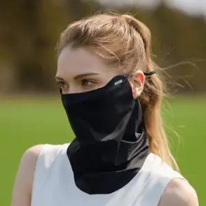 이지스 자외선차단 무봉제 마스크 (스포츠) 블랙