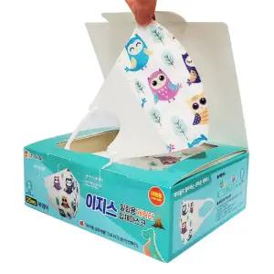 이지스 일회용 캐릭터 입체 마스크 25매 아동 부엉이